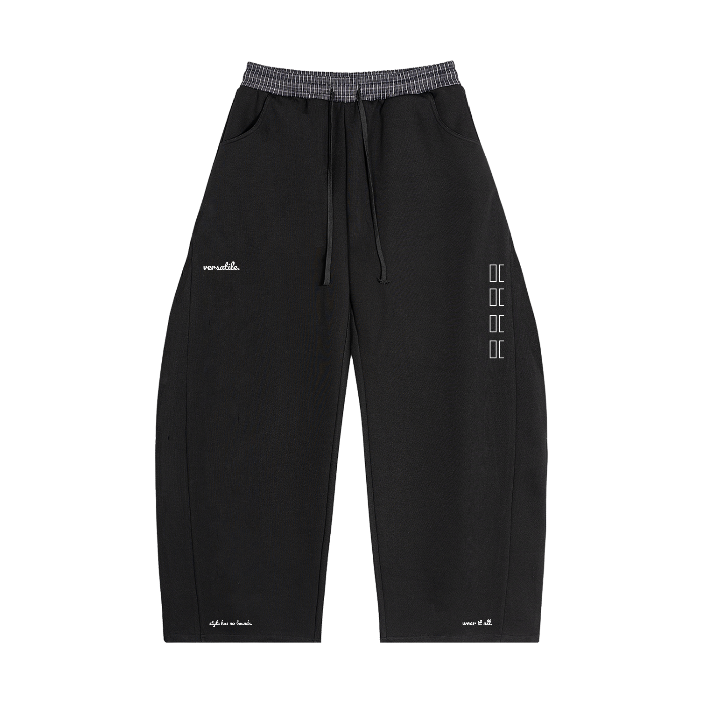 VST DRP1 Plaid Waistband Barrel Sweatpants